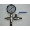 Inflation handle with safety valve